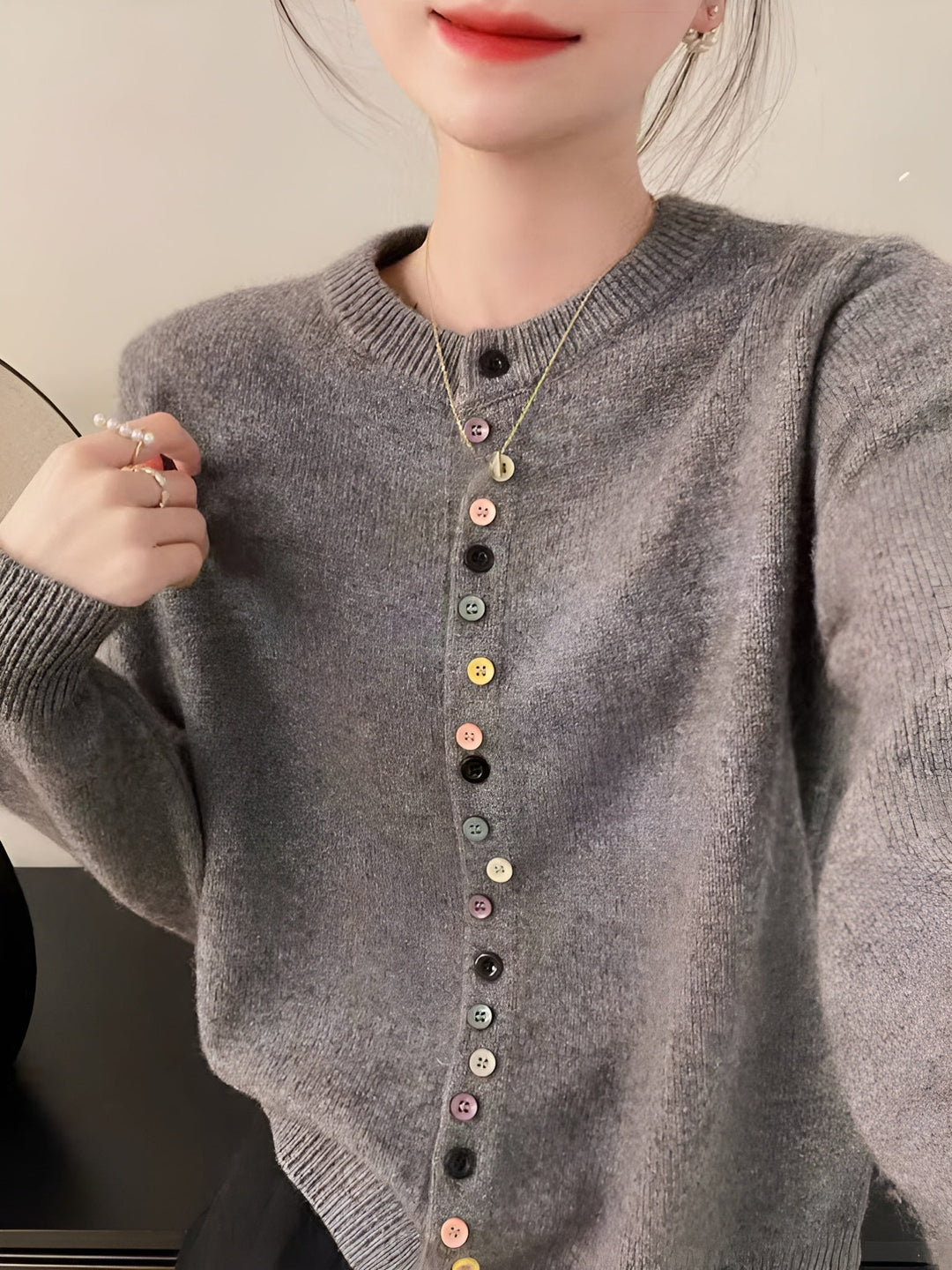 Elara | Cardigan med knapper
