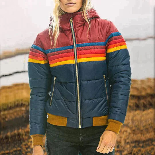 Vera - Retro Jas met Bontcapuchon