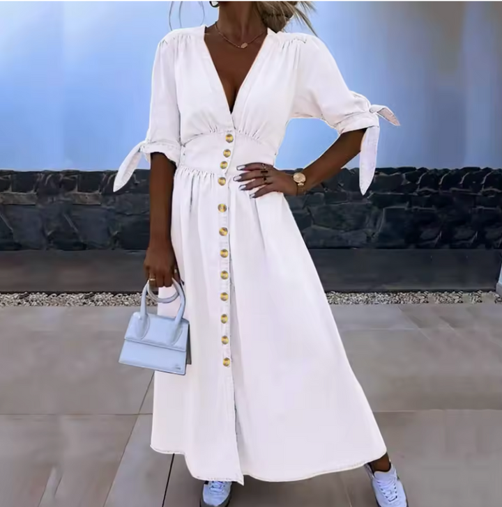 Ivanna | Strålende Denim Kjole