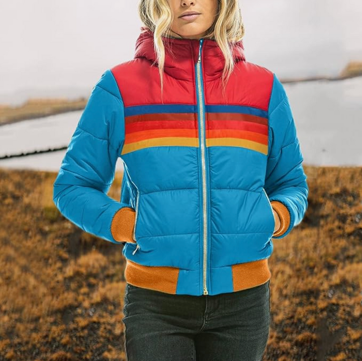 Vera - Retro Jas met Bontcapuchon