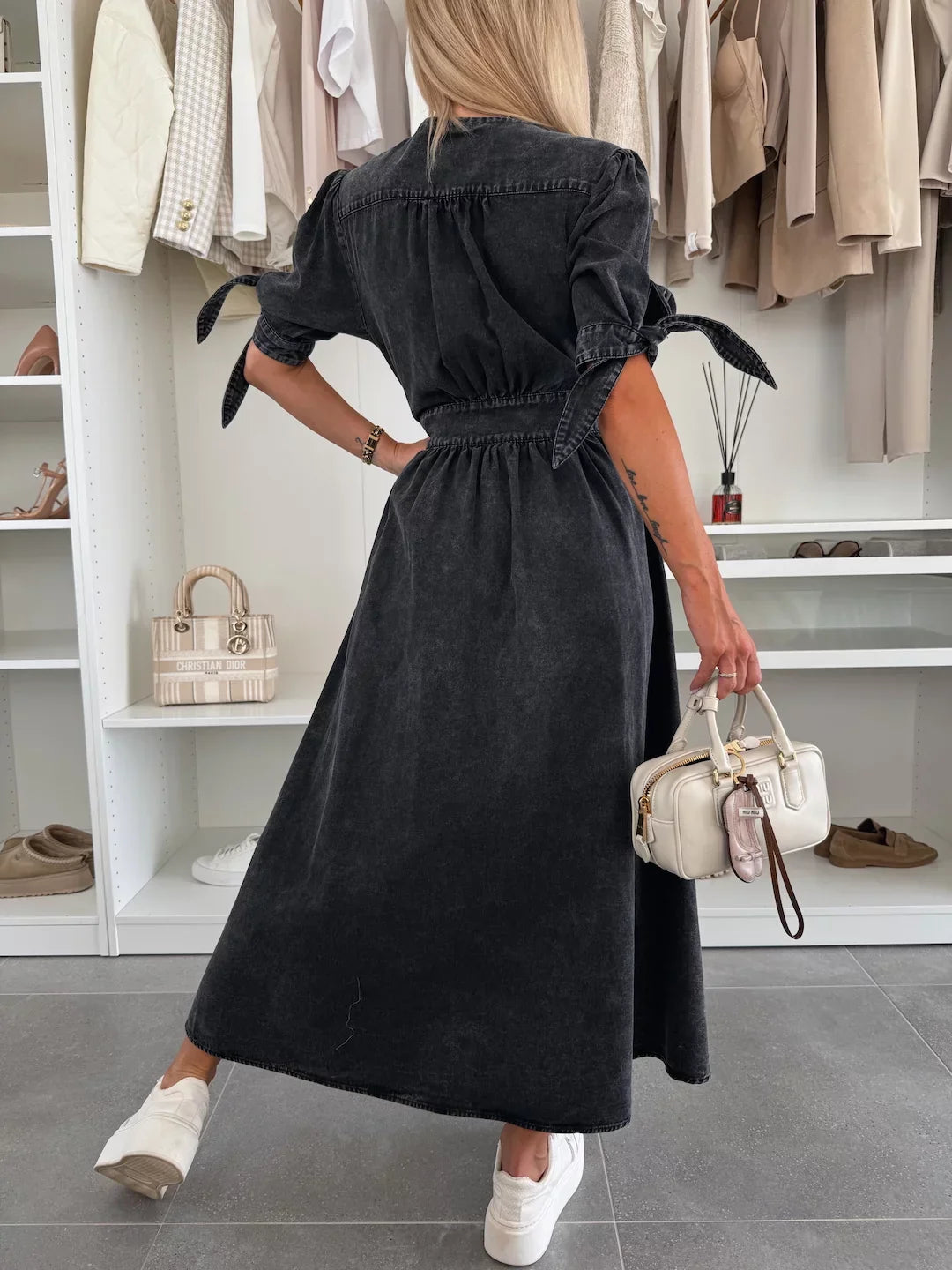 Ivanna | Strålende Denim Kjole