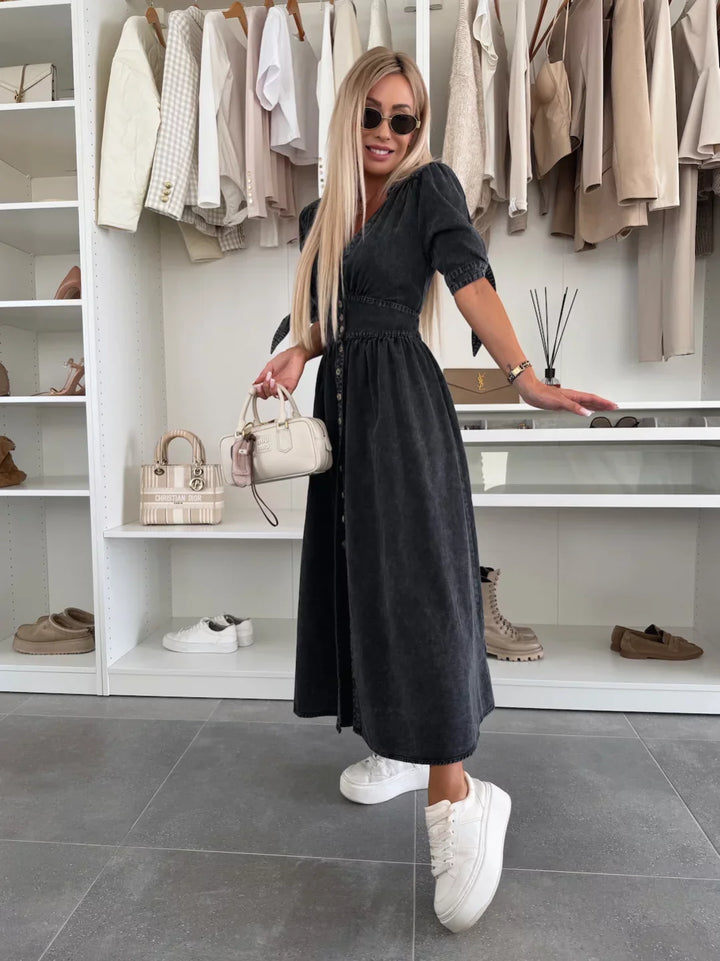 Ivanna | Strålende Denim Kjole