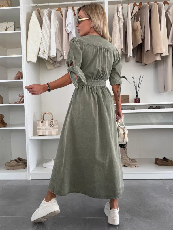 Ivanna | Strålende Denim Kjole